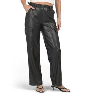 ELAN Black Montio Pantswith Adjustable Waist Tabs